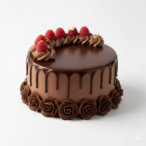 Classic Vanilla Birthday Cake - 8 inch Chocolate